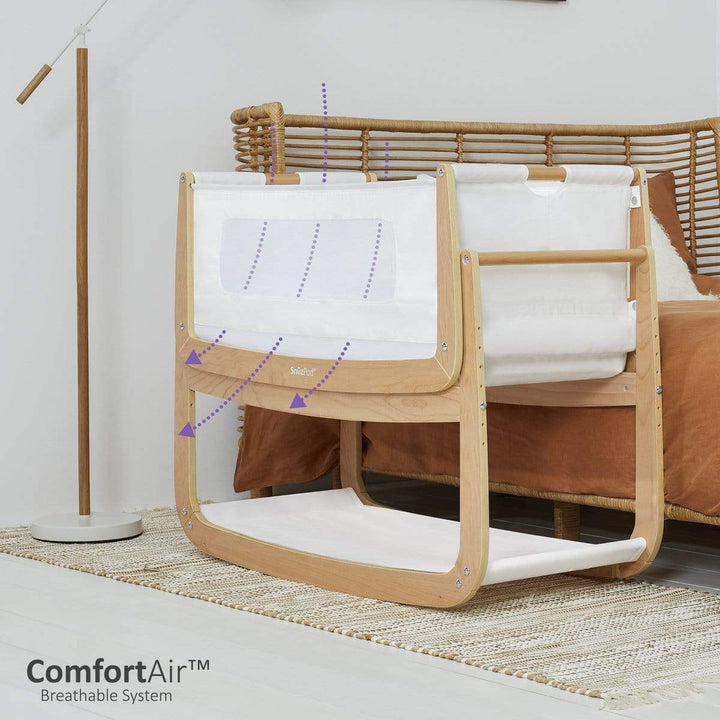 Snuz Bedside Cribs SnuzPod 4 Bedside Crib - Natural