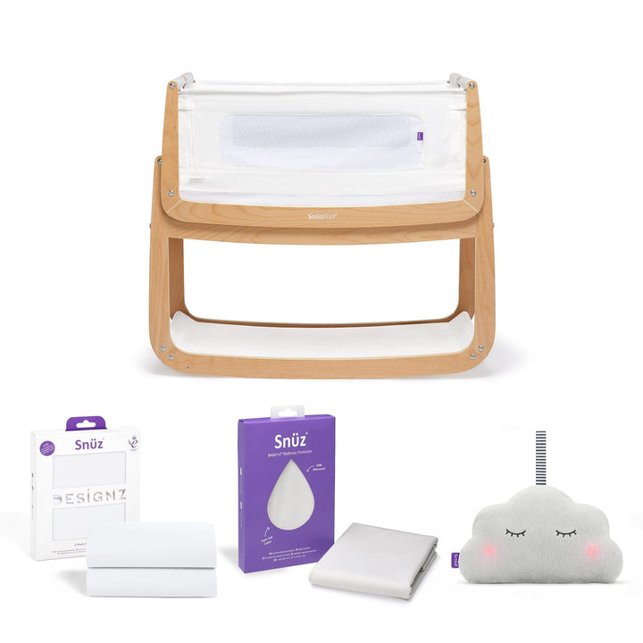 Snuz Bedside Cribs SnuzPod 4 Starter Bundle - Natural