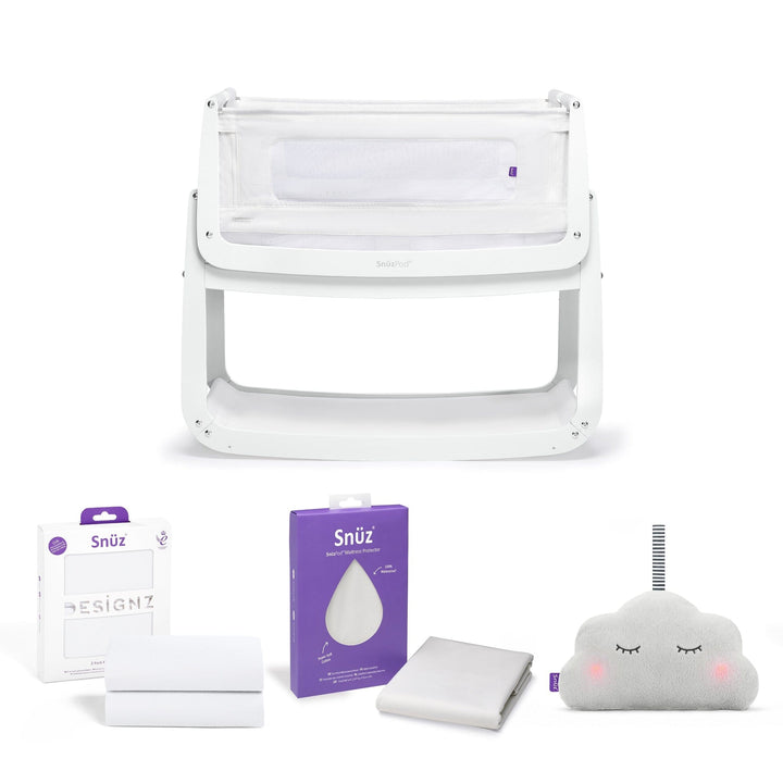 Snuz Bedside Cribs SnuzPod 4 Starter Bundle - White