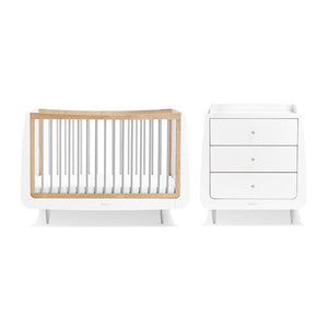 Snuz Nursery Furniture SnuzKot Skandi 2 Piece Nursery Furniture Set - Grey