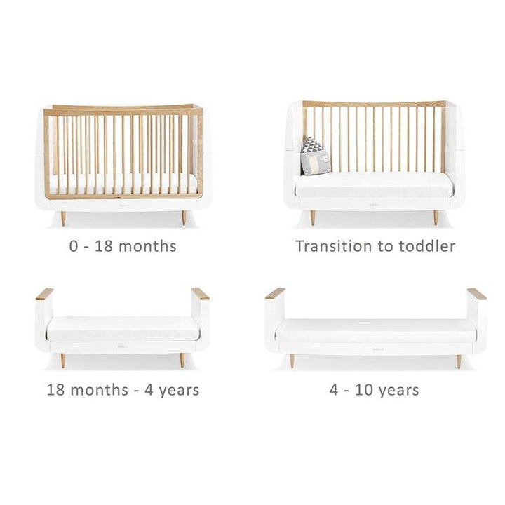 Snuz Nursery Furniture SnuzKot Skandi 2 Piece Nursery Furniture Set - Natural