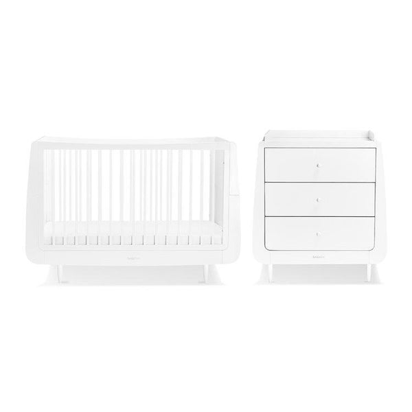 Snuz Nursery Furniture SnuzKot Skandi 2 Piece Nursery Furniture Set - White