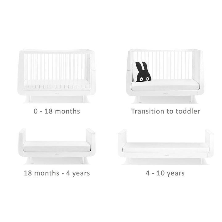 Snuz Nursery Furniture SnuzKot Skandi 2 Piece Nursery Furniture Set - White