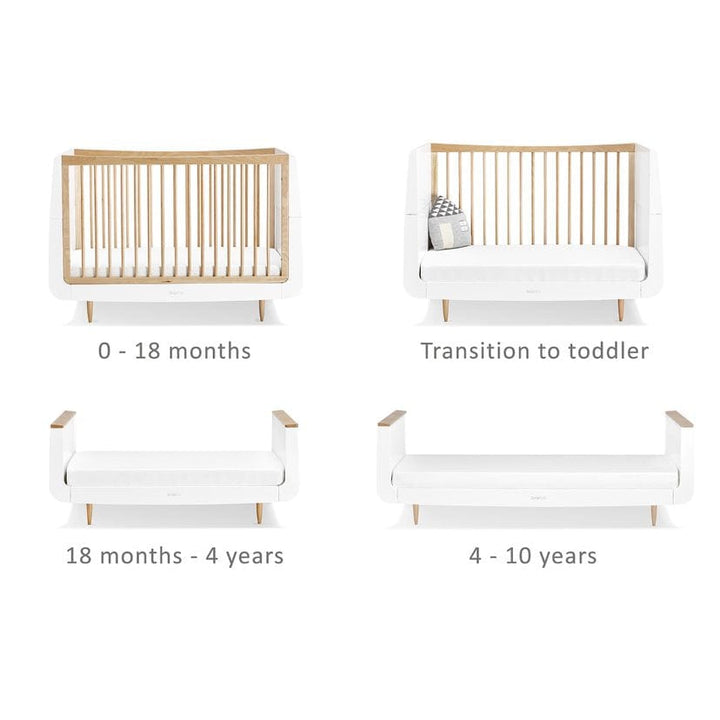 Snuz Nursery Furniture SnuzKot Skandi 3 Piece Nursery Furniture Set - Natural