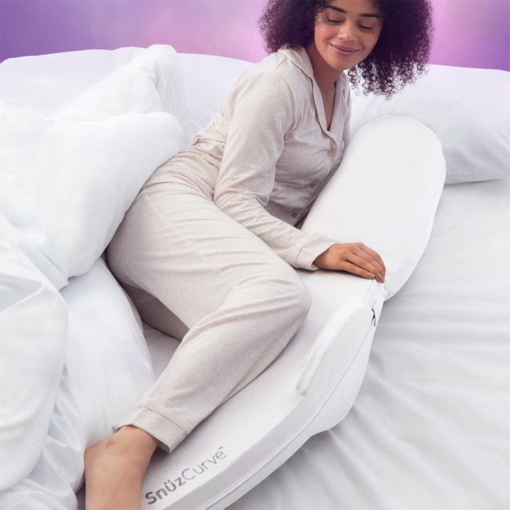 Snuz Nursing Pillows SnuzCurve Pregnancy Pillow - White