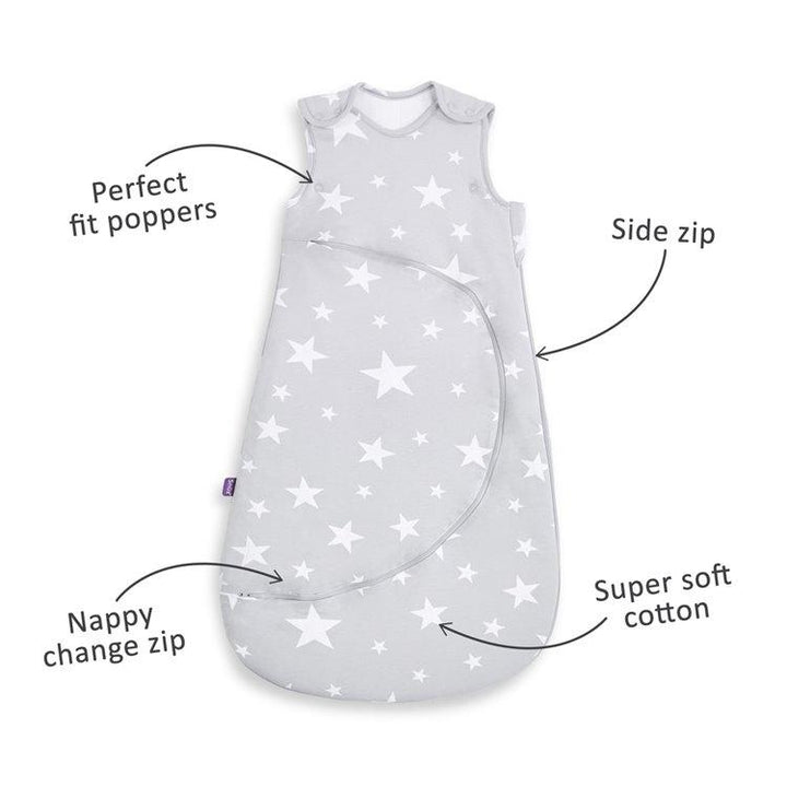 Snuz Sleeping Bags SnuzPouch Sleeping Bag 2.5 Tog – White Stars 0-6m