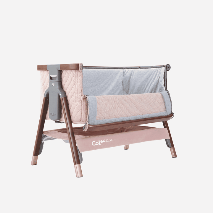 Tutti Bambini Bedside Crib Tutti Bambini CoZee Luxe Bedside Crib - Walnut / Blush