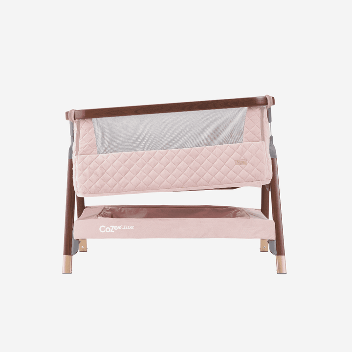 Tutti Bambini Bedside Crib Tutti Bambini CoZee Luxe Bedside Crib - Walnut / Blush