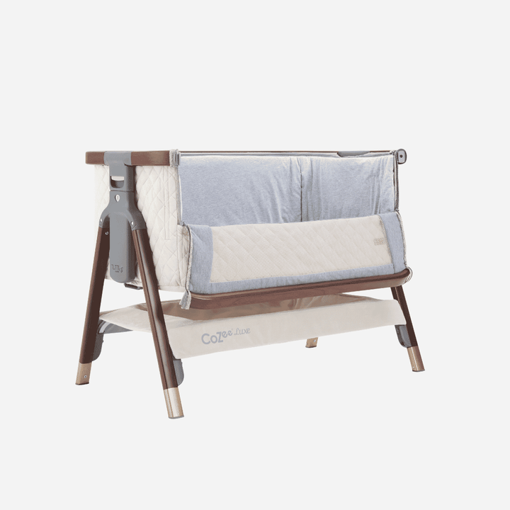 Tutti Bambini Bedside Crib Tutti Bambini CoZee Luxe Bedside Crib - Walnut / Cream