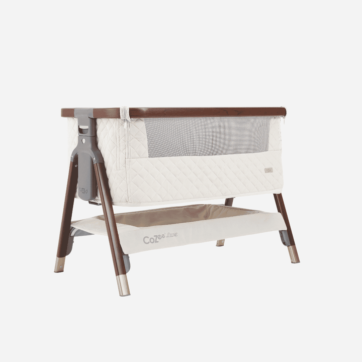 Tutti Bambini Bedside Crib Tutti Bambini CoZee Luxe Bedside Crib - Walnut / Cream