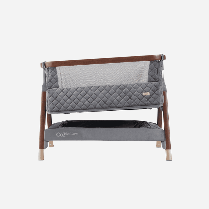 Tutti Bambini Bedside Crib Tutti Bambini CoZee Luxe Bedside Crib - Walnut / Slate