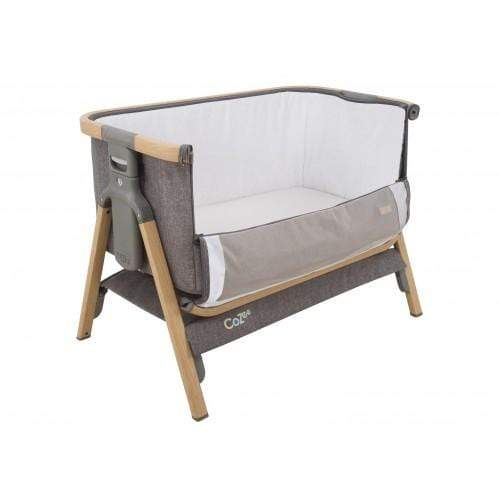 Tutti Bambini Bedside Cribs Tutti Bambini CoZee Bedside Crib - Oak and Charcoal