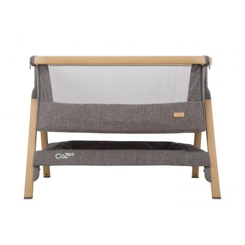 Tutti Bambini Bedside Cribs Tutti Bambini CoZee Bedside Crib - Oak and Charcoal