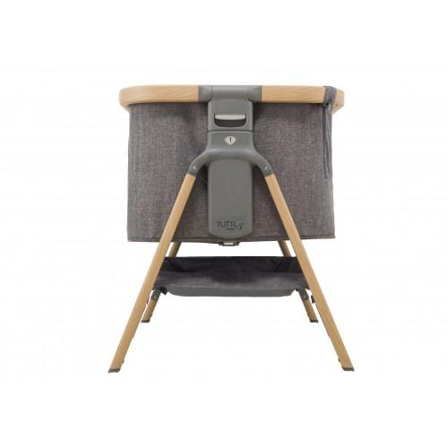 Tutti Bambini Bedside Cribs Tutti Bambini CoZee Bedside Crib - Oak and Charcoal