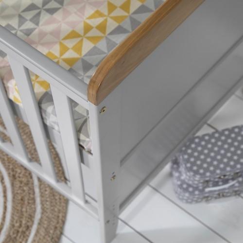 Tutti Bambini Cot Beds Tutti Bambini Rio Cot Bed with Cot Top Changer & Mattress - Dove Grey/Oak