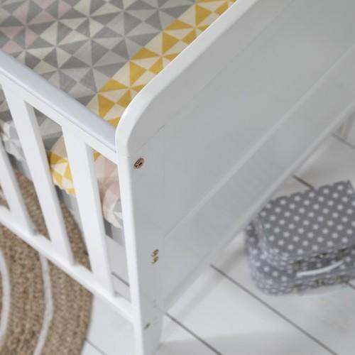 Tutti Bambini Cot Beds Tutti Bambini Rio Cot Bed with Cot Top Changer & Mattress - White