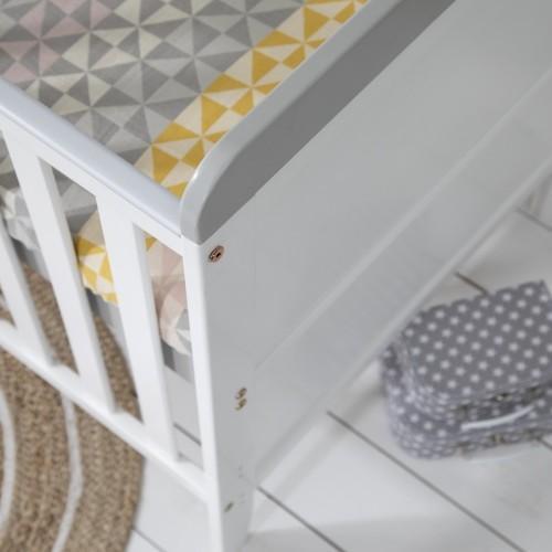 Tutti Bambini Cot Beds Tutti Bambini Rio Cot Bed with Cot Top Changer - White/Dove Grey