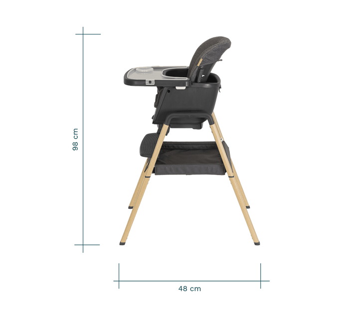 Tutti Bambini highchairs Tutti Bambini Nova Birth to 12 Years Highchair Package - Grey/Oak