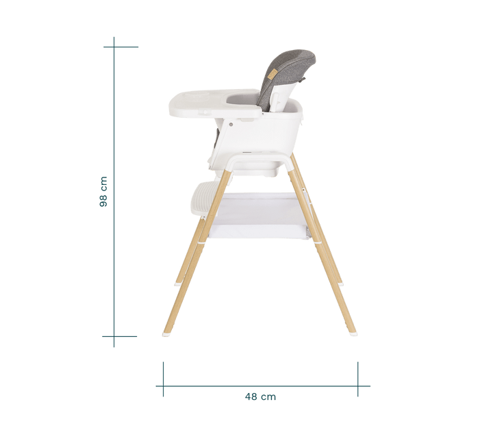 Tutti Bambini highchairs Tutti Bambini Nova Birth to 12 Years Highchair Package - White/Oak