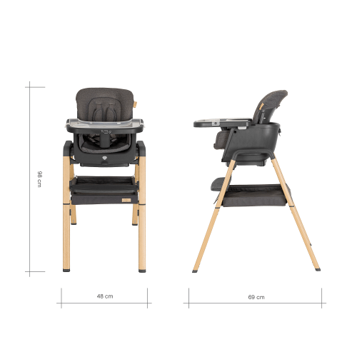 Tutti Bambini highchairs Tutti Bambini Nova Highchair - Grey/Oak