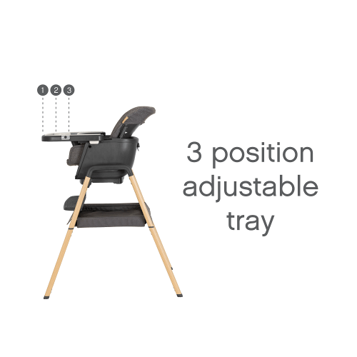 Tutti Bambini highchairs Tutti Bambini Nova Highchair - Grey/Oak