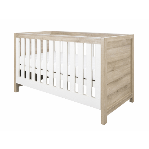 Tutti Bambini Nursery Furniture Tutti Bambini Modena 3 Piece Room Set (Cot Bed, Changer, Wardrobe) White/Oak