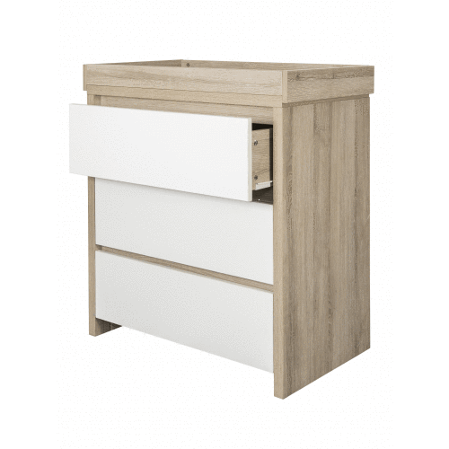 Tutti Bambini Nursery Furniture Tutti Bambini Modena 3 Piece Room Set (Cot Bed, Changer, Wardrobe) White/Oak