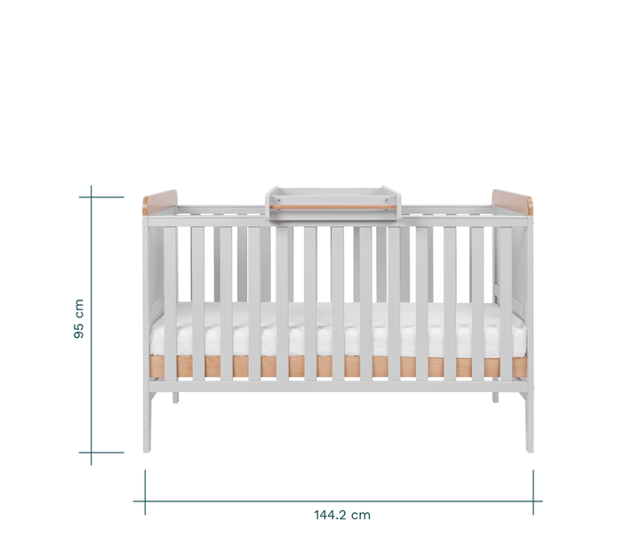 Tutti Bambini Nursery Furniture Tutti Bambini Rio 2 Piece Room Set - Dove Grey/Oak