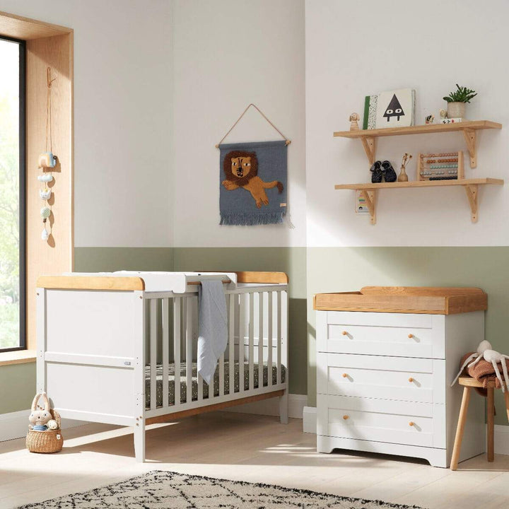 Tutti Bambini Nursery Furniture Tutti Bambini Rio 2 Piece Room Set - Dove Grey/Oak