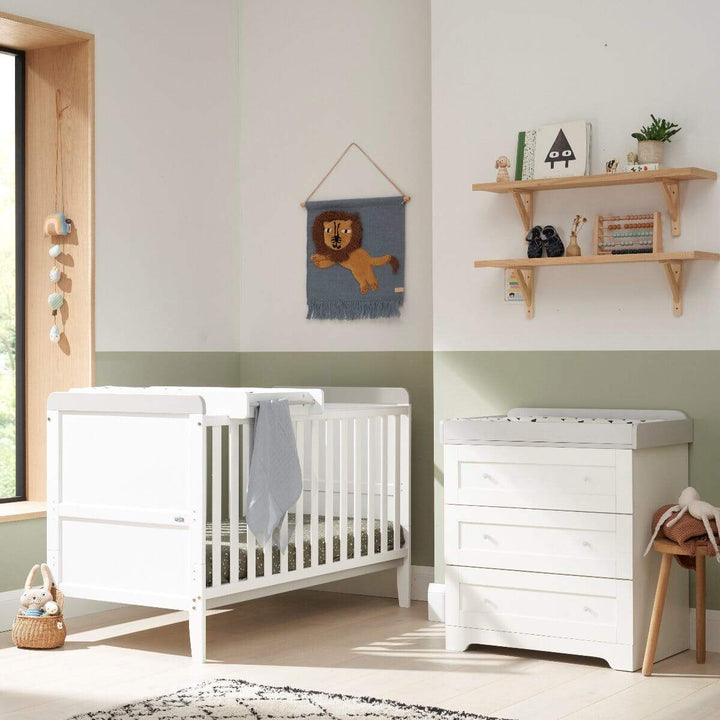 Tutti Bambini Nursery Furniture Tutti Bambini Rio 2 Piece Room Set - White/Dove Grey