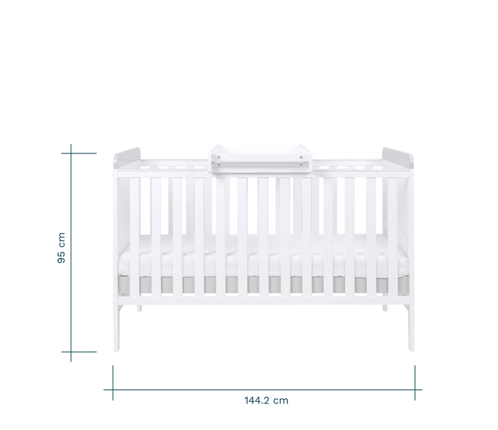 Tutti Bambini Nursery Furniture Tutti Bambini Rio 2 Piece Room Set - White/Dove Grey