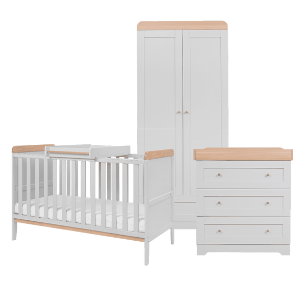 Tutti Bambini Nursery Furniture Tutti Bambini Rio 3 Piece Room Set - Dove Grey/Oak