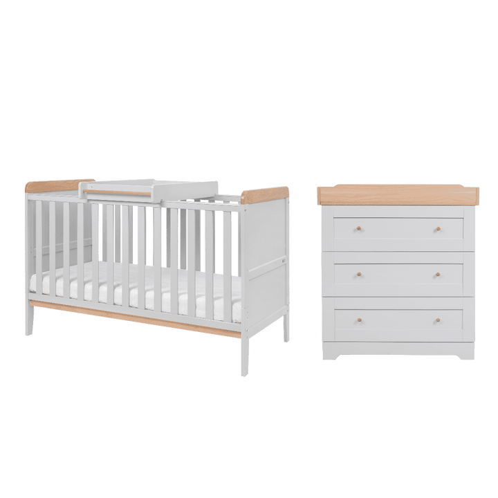 Tutti Bambini Nursery Furniture Tutti Bambini Rio 3 Piece Room Set - Dove Grey/Oak