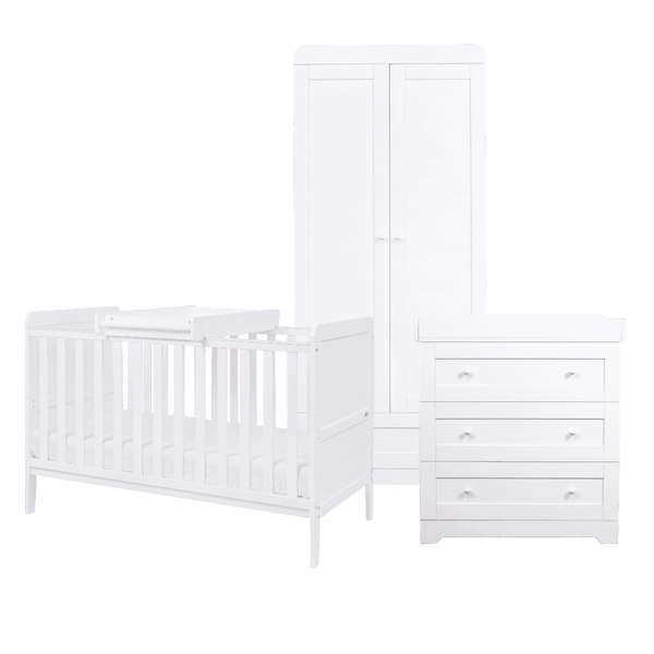 Tutti Bambini Nursery Furniture Tutti Bambini Rio 3 Piece Room Set - White