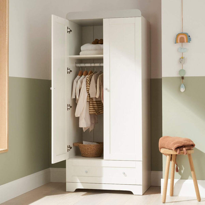 Tutti Bambini Nursery Furniture Tutti Bambini Rio Wardrobe - White/Dove Grey