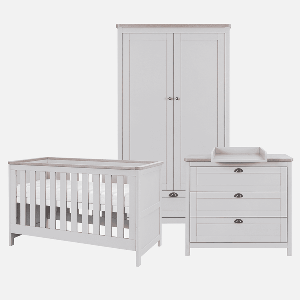 Tutti Bambini Nursery Furniture Tutti Bambini Verona 3 Piece Room Set - Dove Grey/Oak