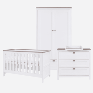 Tutti Bambini Nursery Furniture Tutti Bambini Verona 3 Piece Room Set - White/Oak
