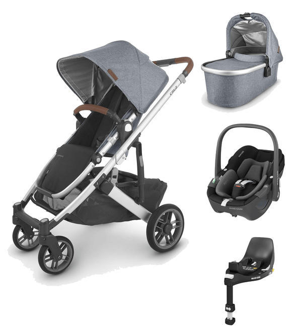 UPPAbaby Travel Systems UPPAbaby Cruz V2 with Pebble 360 Car Seat and Base - Gregory