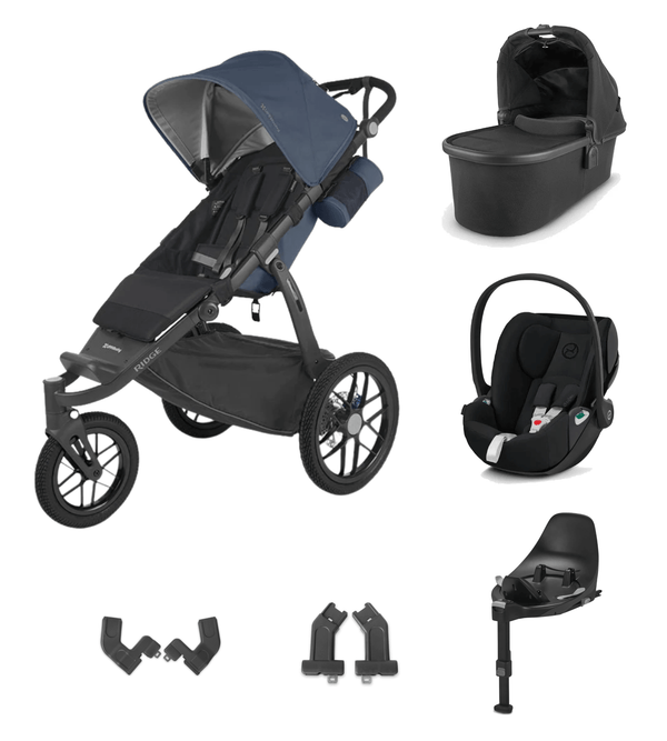 UPPAbaby Travel Systems UPPAbaby Ridge All-Terrain with Cloud Z2 Car Seat and Base - Reggie