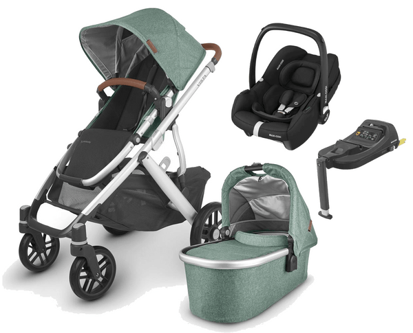 UPPAbaby Travel Systems UPPAbaby Vista V2 with Cabriofix i-Size Car Seat and Base - Emmett