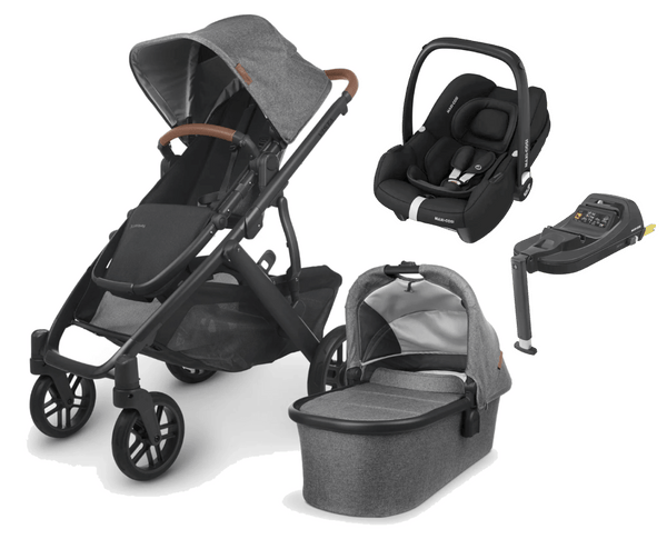 UPPAbaby Travel Systems UPPAbaby Vista V2 with Cabriofix i-Size Car Seat and Base - Greyson