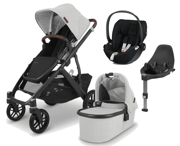 UPPAbaby Travel Systems UPPAbaby Vista V2 with Cloud Z Car Seat and Base - Anthony / Deep Black