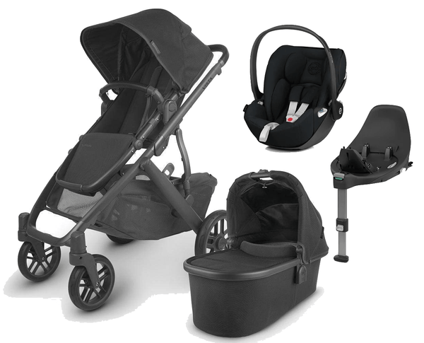 UPPAbaby Travel Systems UPPAbaby Vista V2 with Cloud Z2 Car Seat and Base - Jake/Deep Black