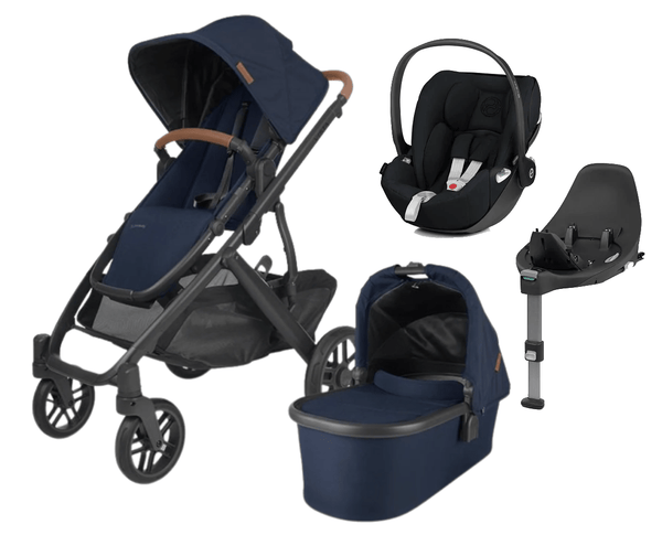 UPPAbaby Travel Systems UPPAbaby Vista V2 with Cloud Z2 Car Seat and Base - Noa/Deep Black