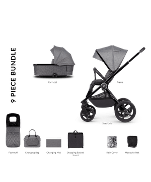 Venicci Prams & Pushchairs Venicci 2 in 1 Tinum UPLINE Pram - Slate Grey