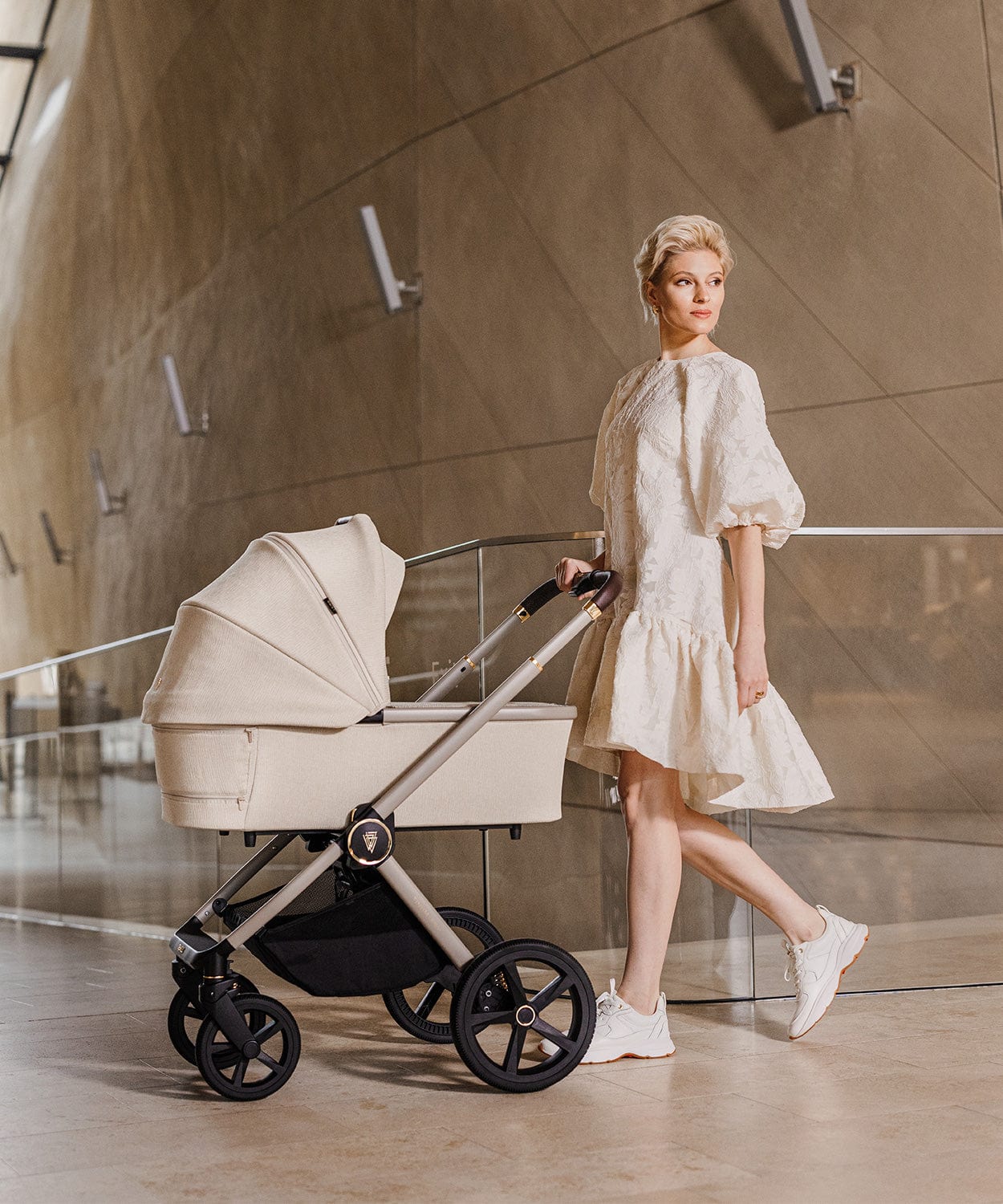 Beige pram cheap