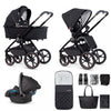 Venicci Prams & Pushchairs Venicci Tinum Special Edition 8Pc Travel System Bundle - Stylish Black